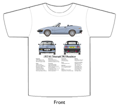 Triumph TR7 Roadster 1977-81 T-shirt Front